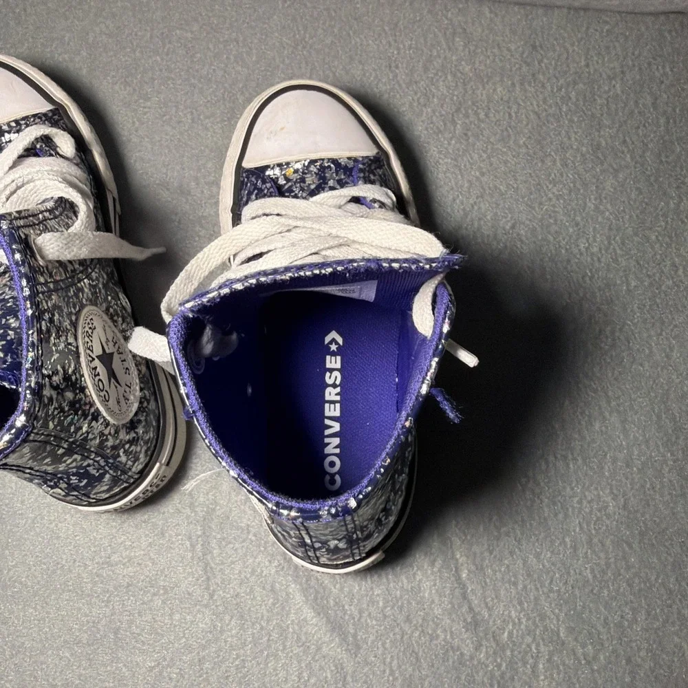 Converse Chuck Taylor All Star EVA Lift Glitter High Top Kids Size 10.5
